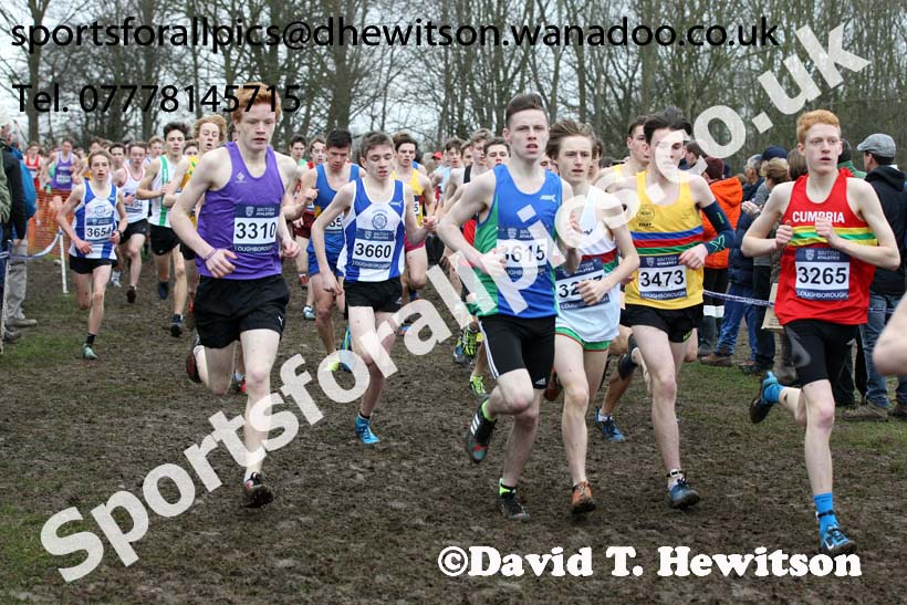 Mens under-17s Inter Counties Cross Country, Prestwold Hall, Loughborough. Photo: David T. Hewitson/Sports for All Pics